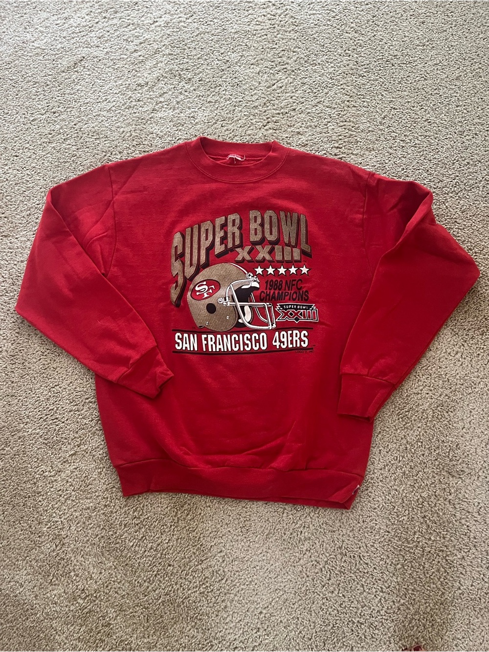 San Francisco 49ers Red Super Bowl crewneck